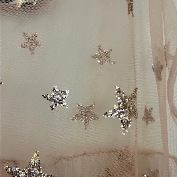 πΈβ¨ Lirika Matoshi Pink Star Tulle Maxi Dress β Size Small β¨πΈ - Picture 5 of 9